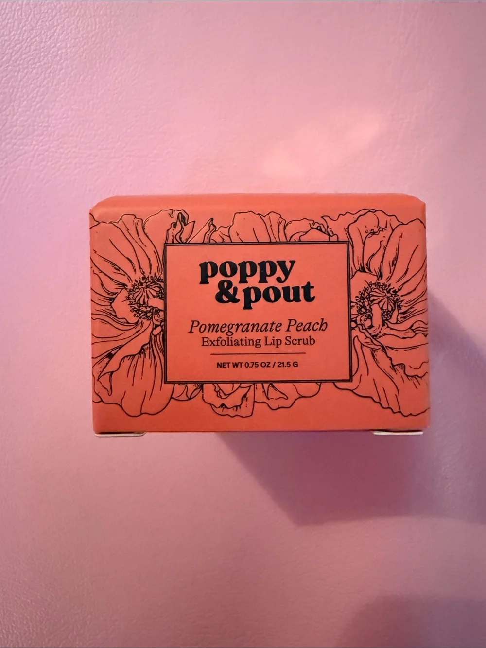 Poppy & Pout Pomegranate Peach Exfoliating Lip Scrub